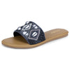 Lotusfeet Women's Flat Embroidered Slip-On Sandals TC 0191