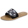 Lotusfeet Women's Flat Embroidered Slip-On Sandals TC 0191