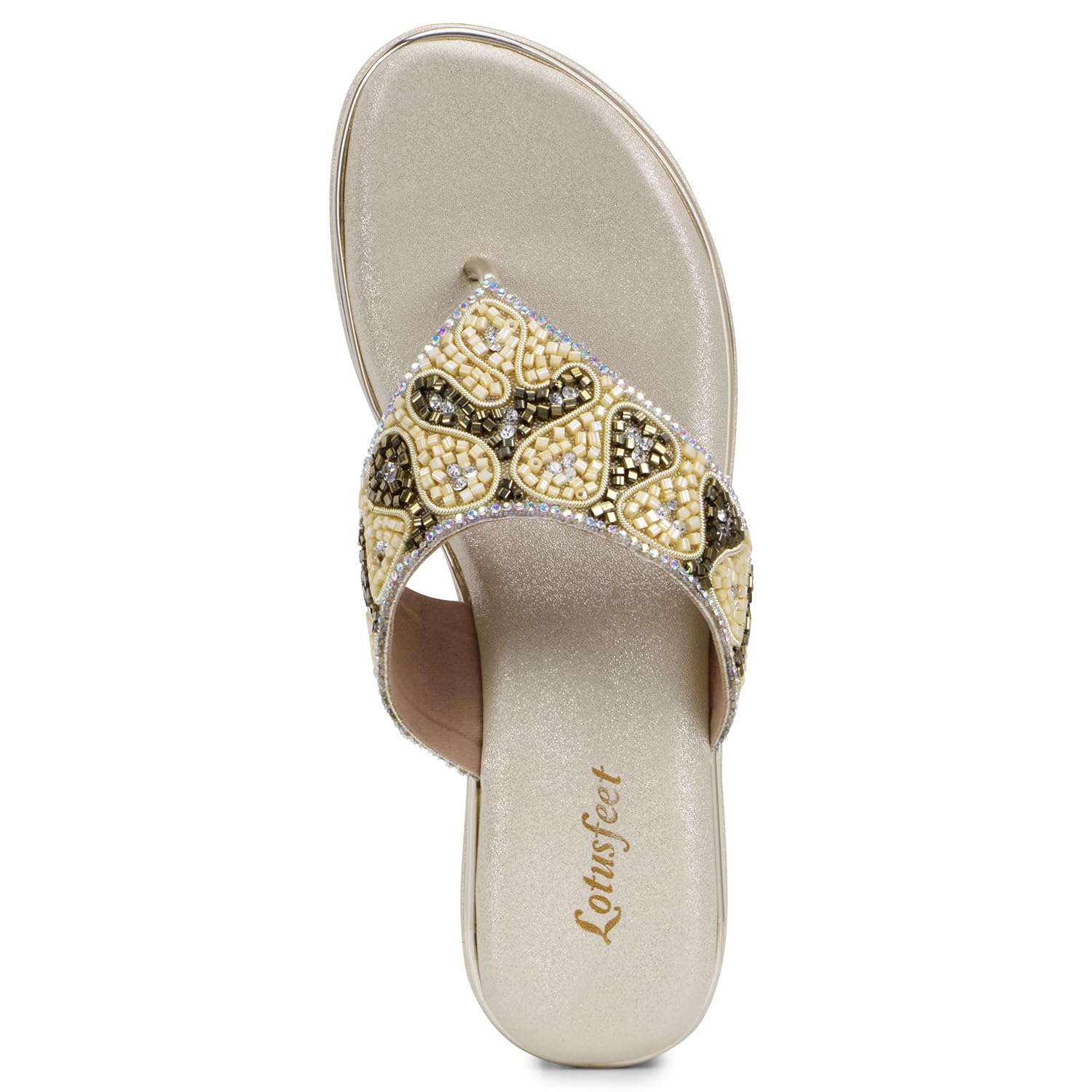 LotusFeet Womens Wedding Platform Chappal TC 0201