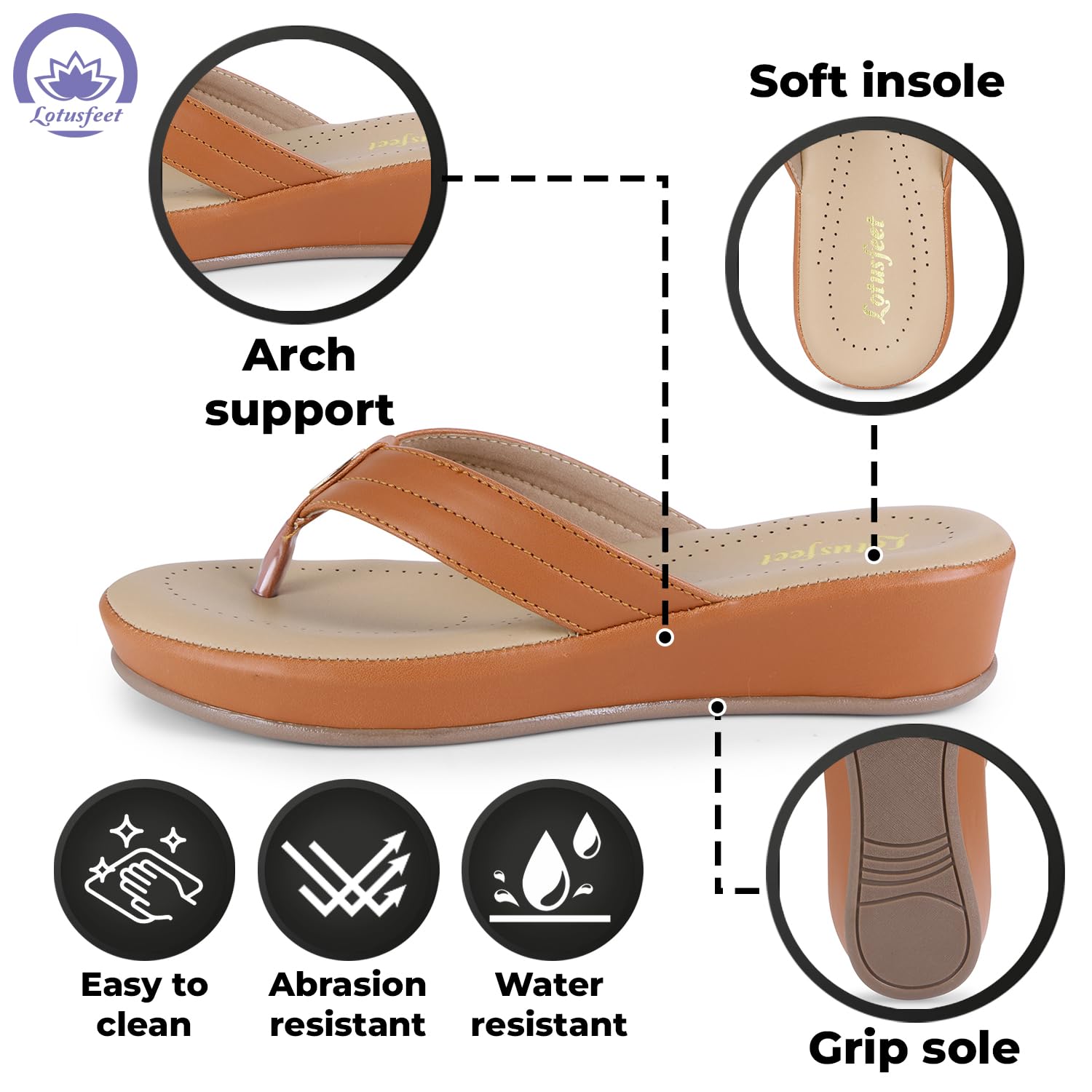 Lotusfeet Wedge Women Chappal TC 0110