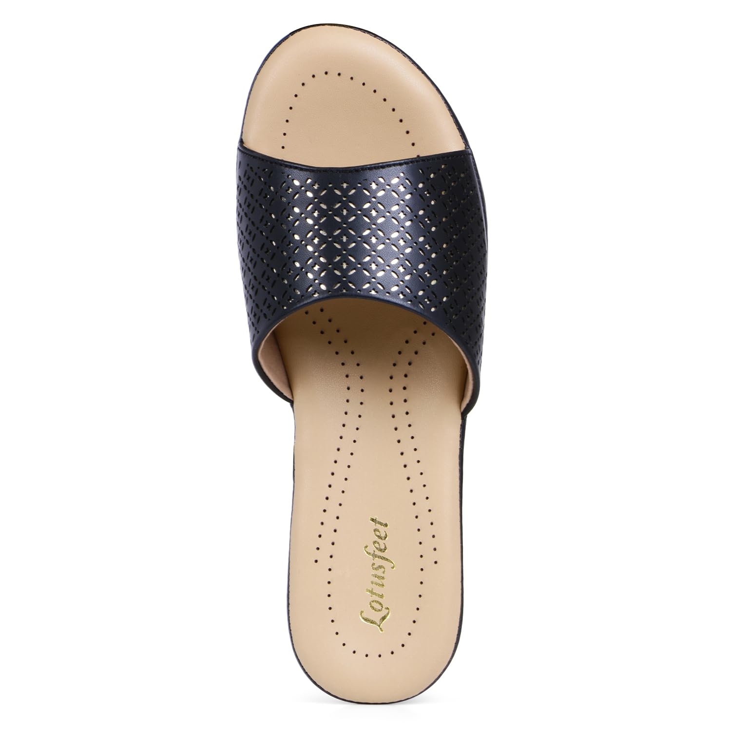 LotusFeet Women Classic Wedge Slip on Sandals TC 0107