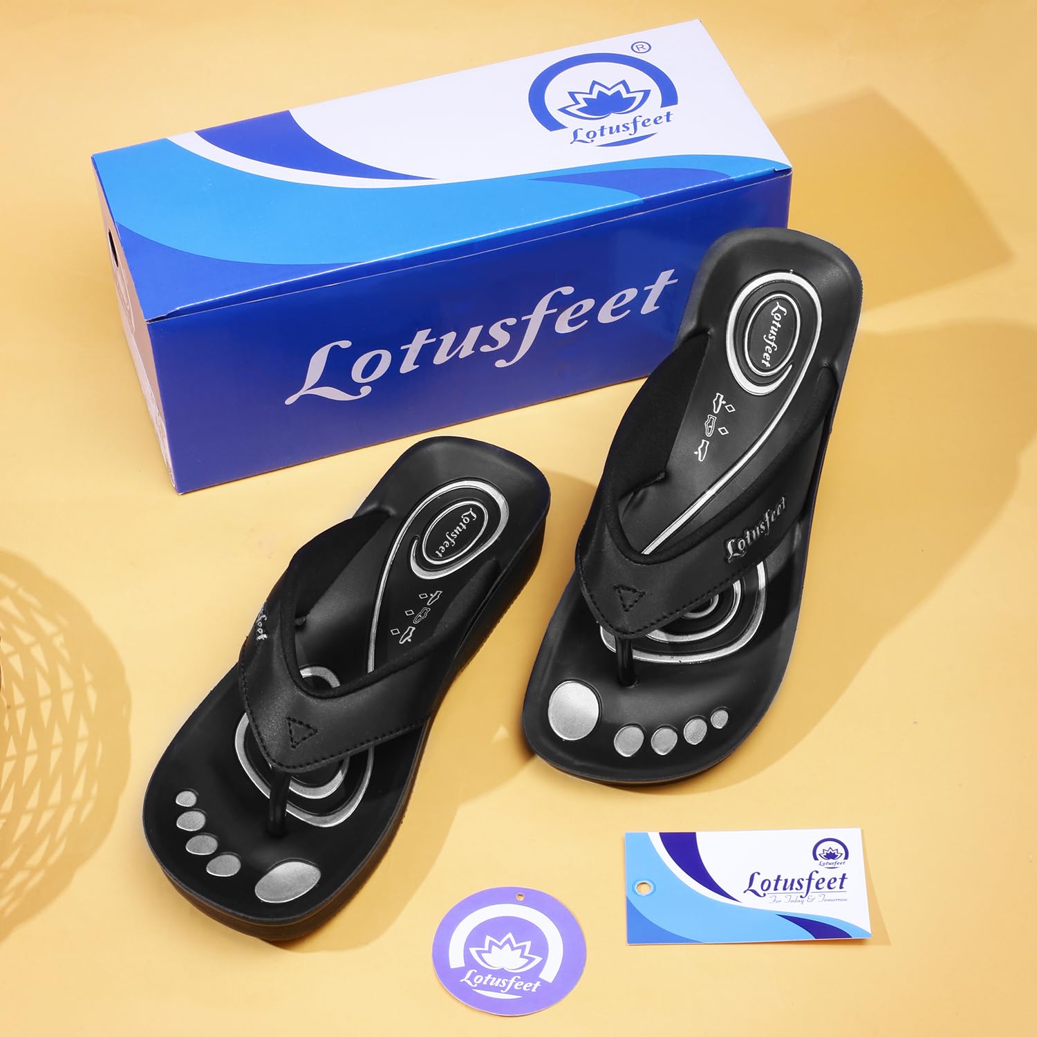 Lotusfeet Women Arch Support Slippers LF 0801