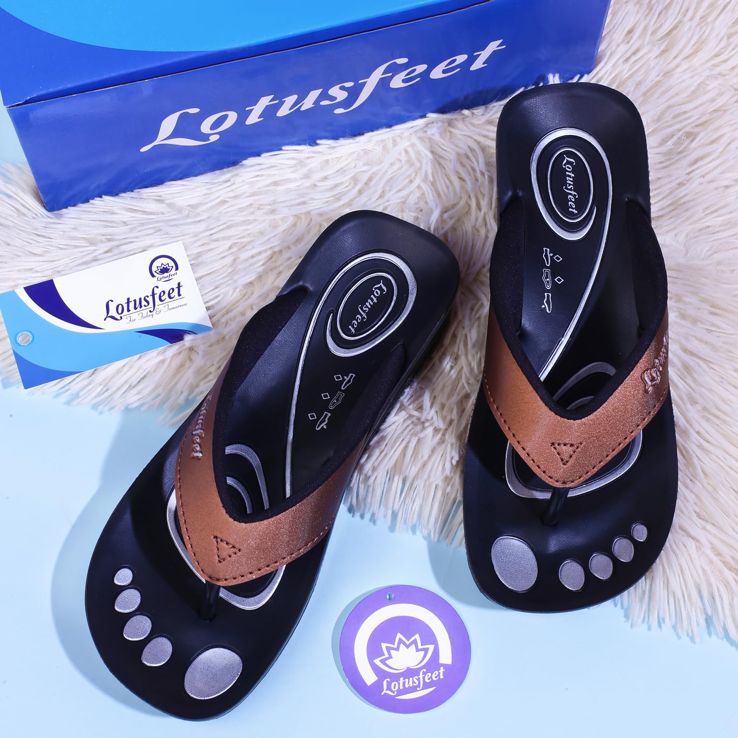 Lotusfeet Women Arch Support Slippers LF 0801