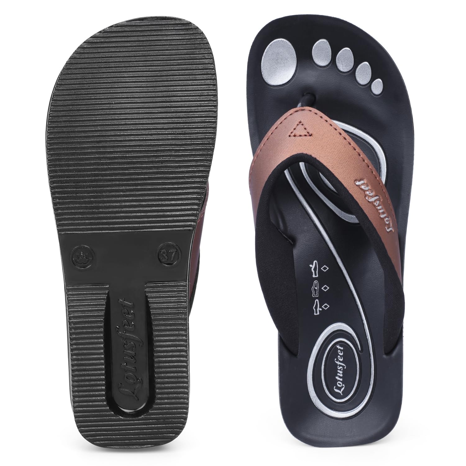 Lotusfeet Women Arch Support Slippers LF 0801