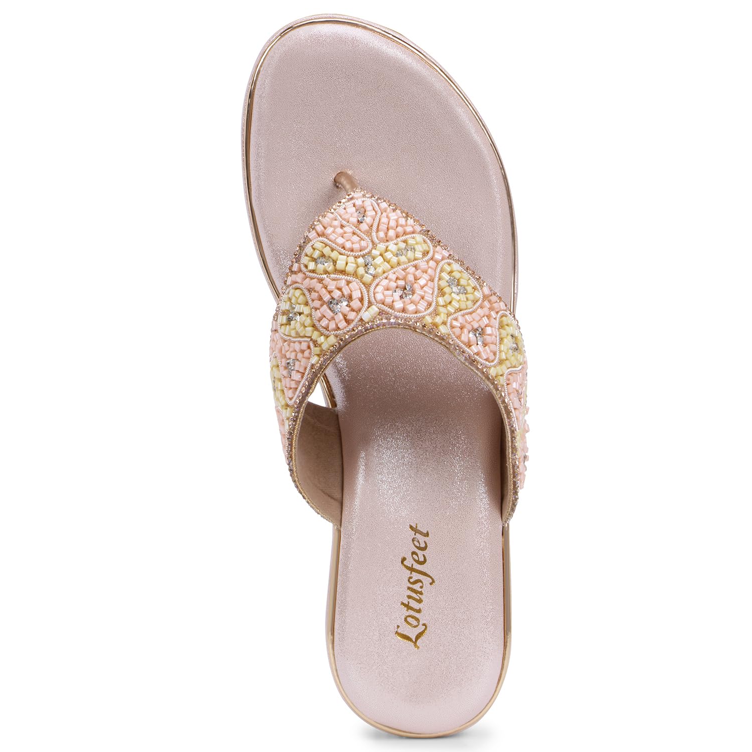 LotusFeet Womens Wedding Platform Chappal TC 0201