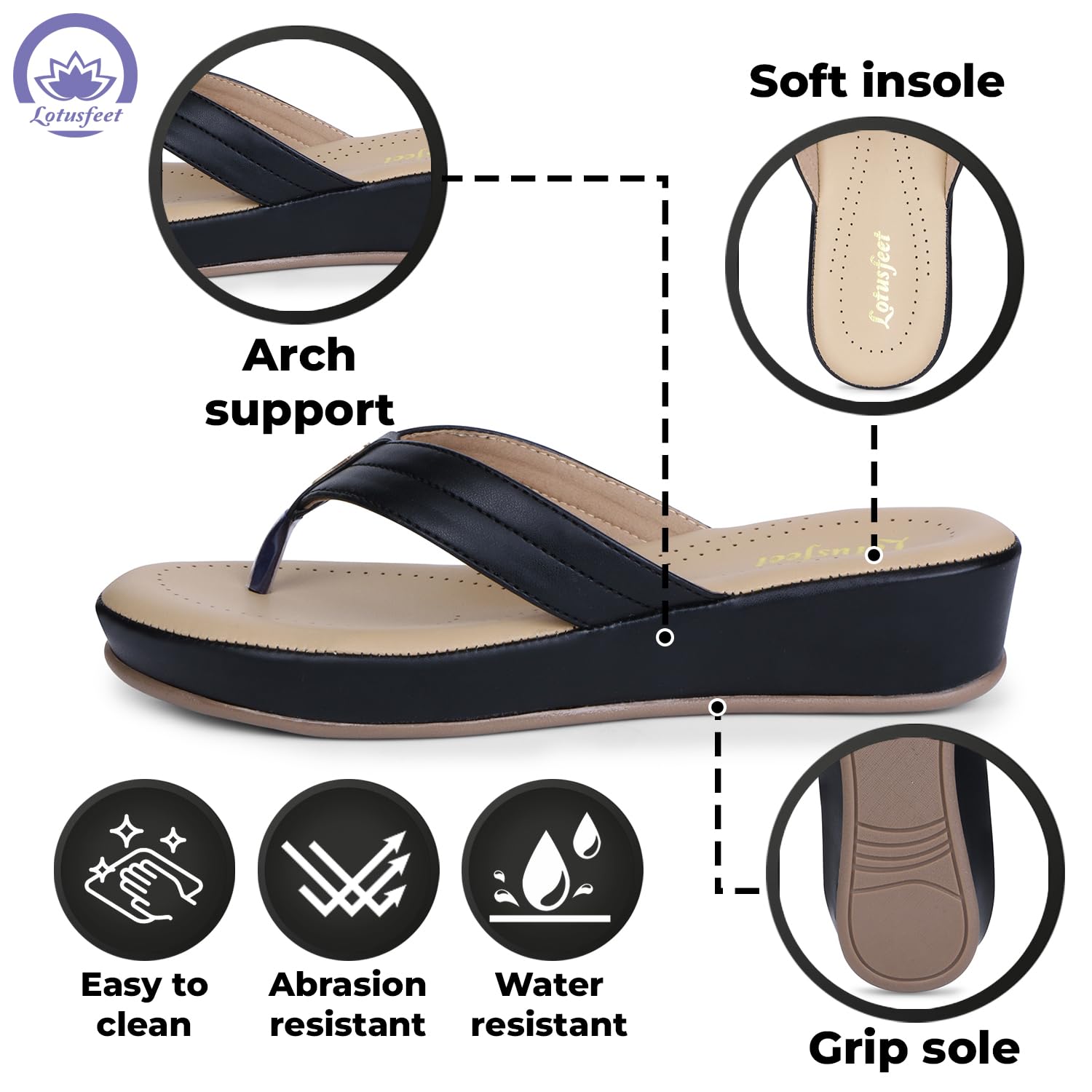 Lotusfeet Wedge Women Chappal TC 0110