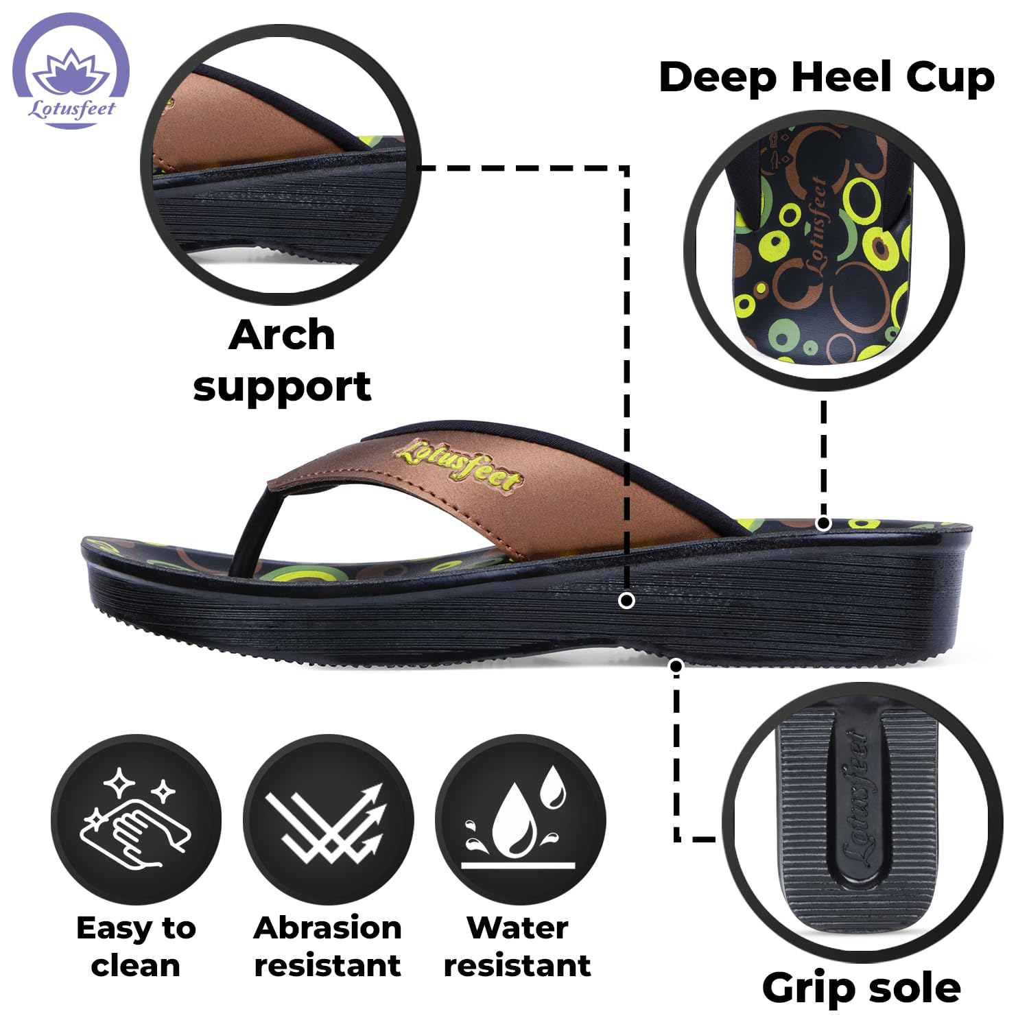 Lotusfeet Women Slippers LF0841