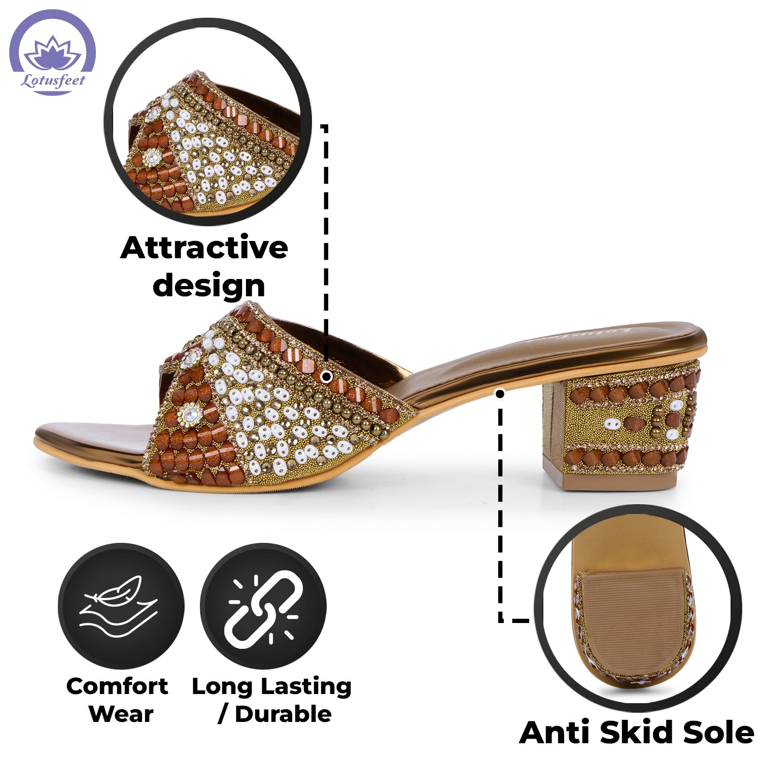 Lotusfeet Womens Wedding Sandals TC 0116