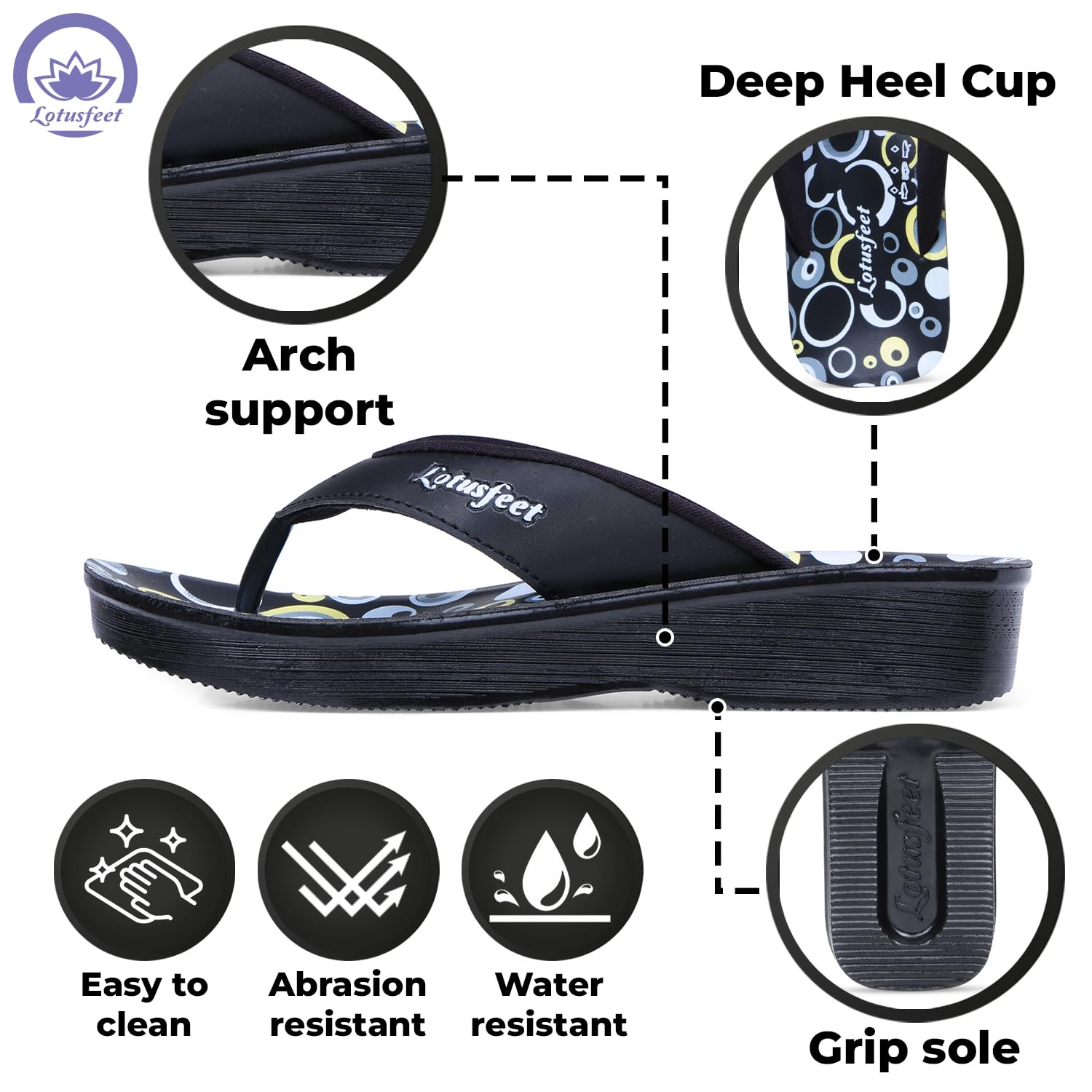 Lotusfeet Women Slippers LF0841