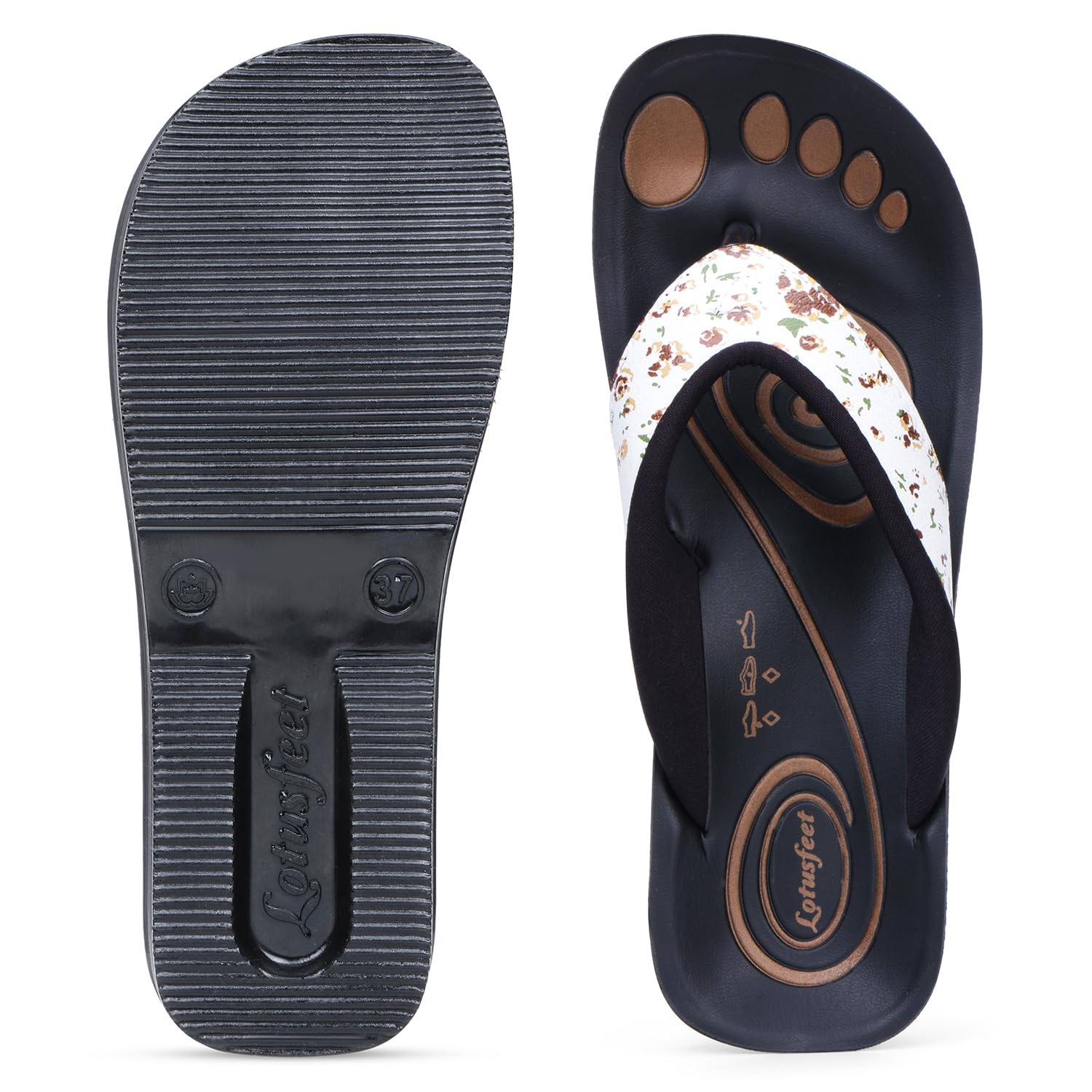 Lotusfeet Women Arch Support Slippers LF 0859