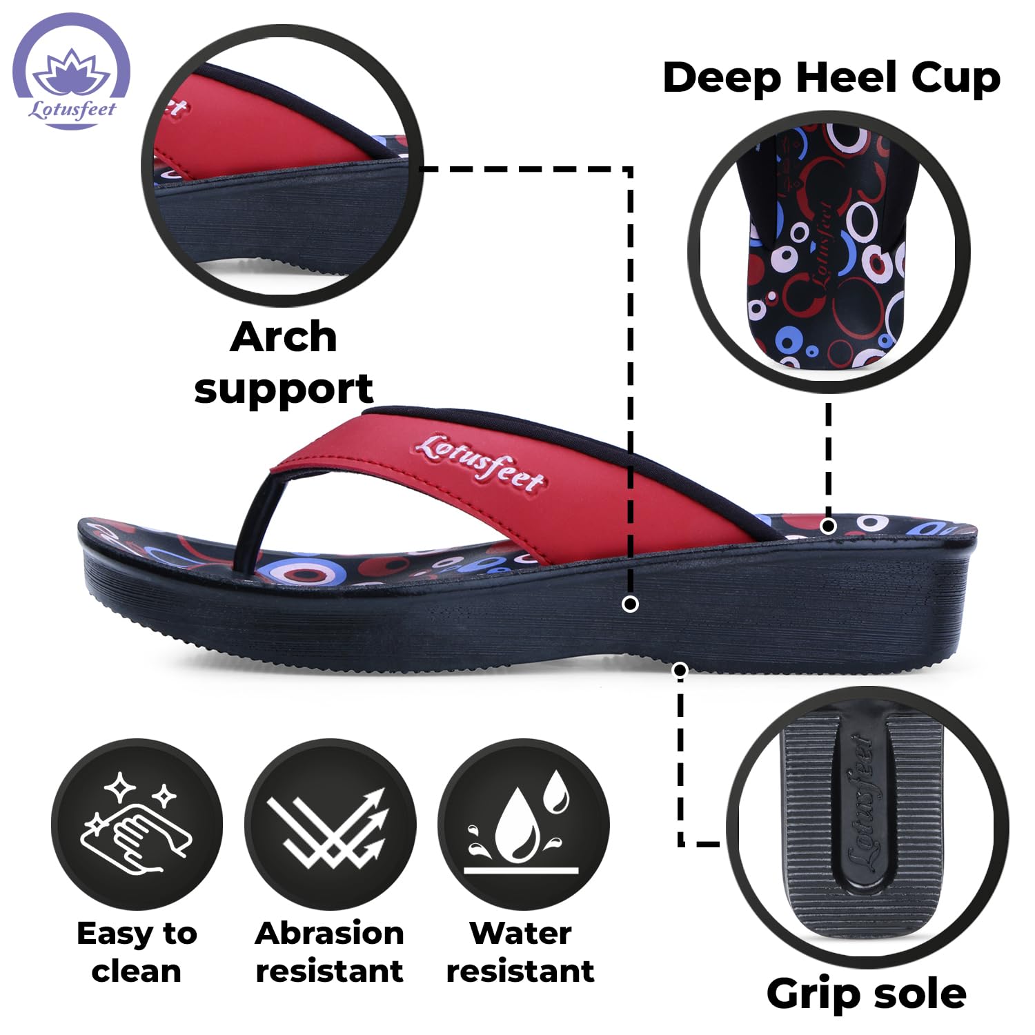 Lotusfeet Women Slippers LF0841