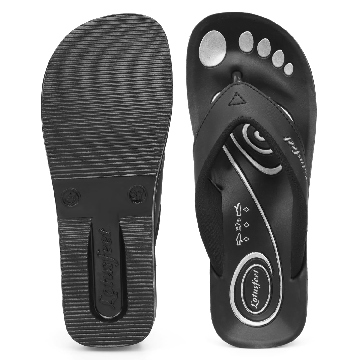 Lotusfeet Women Arch Support Slippers LF 0801