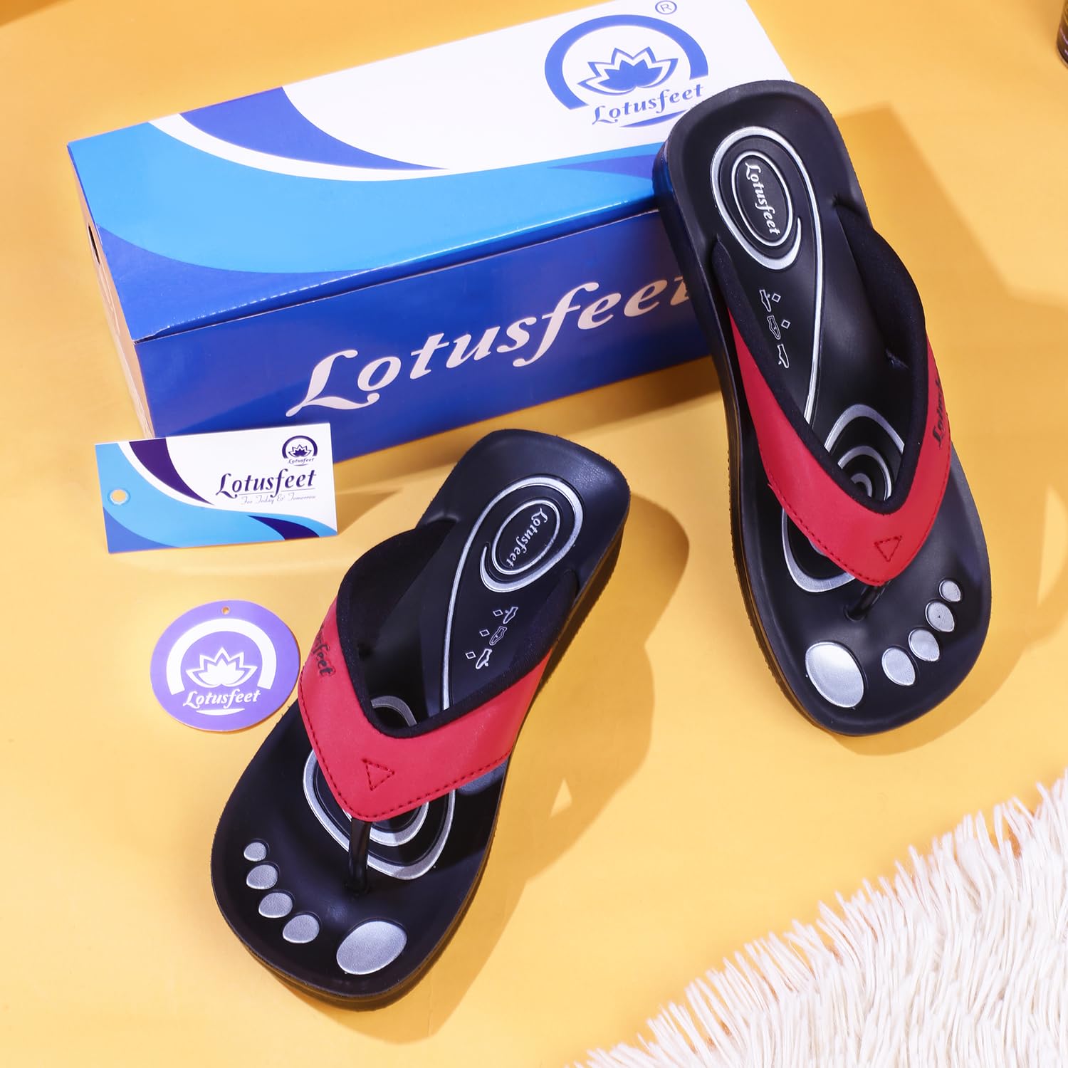 Lotusfeet Women Arch Support Slippers LF 0801