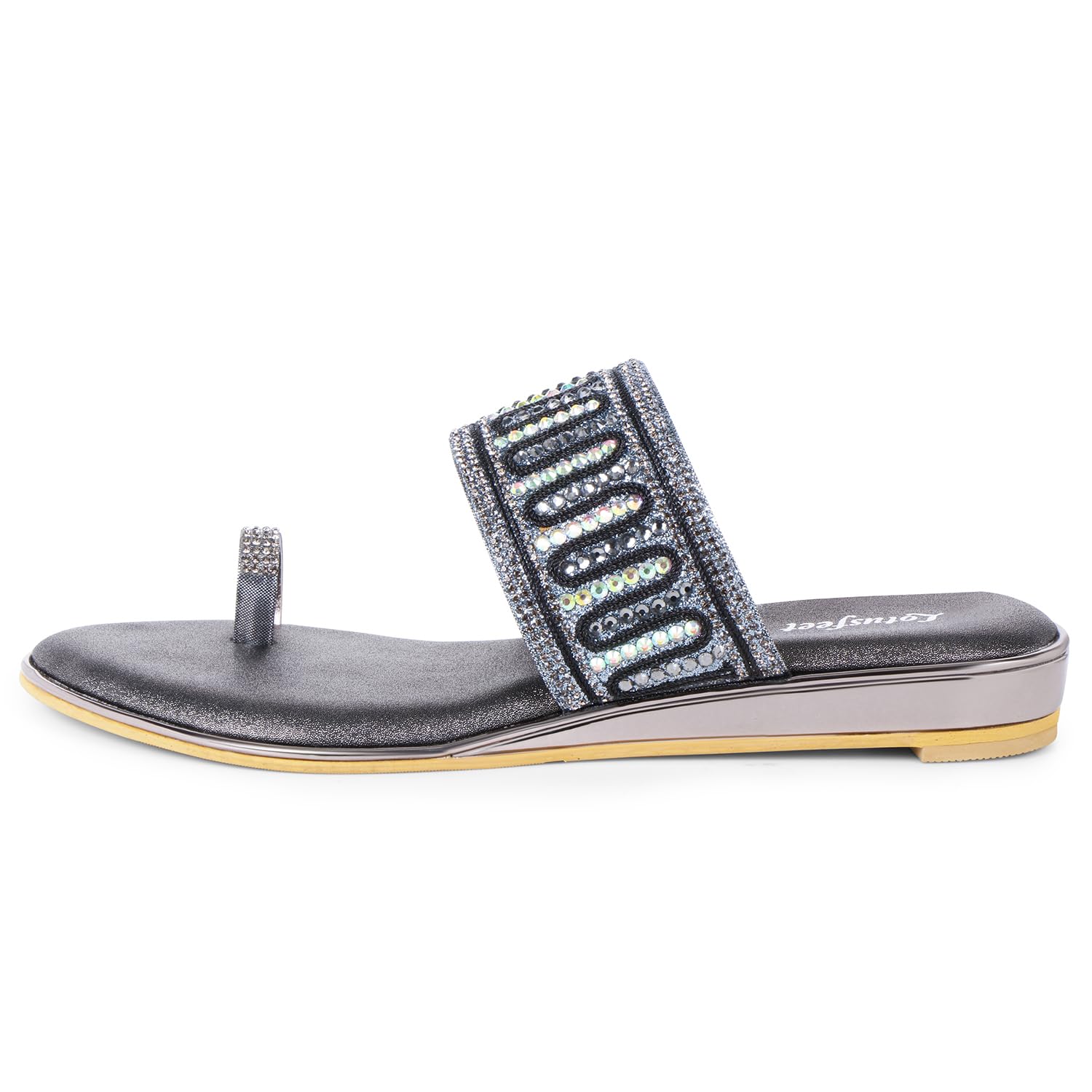 Lotusfeet Womens Wedding Flat Chappal TC 097